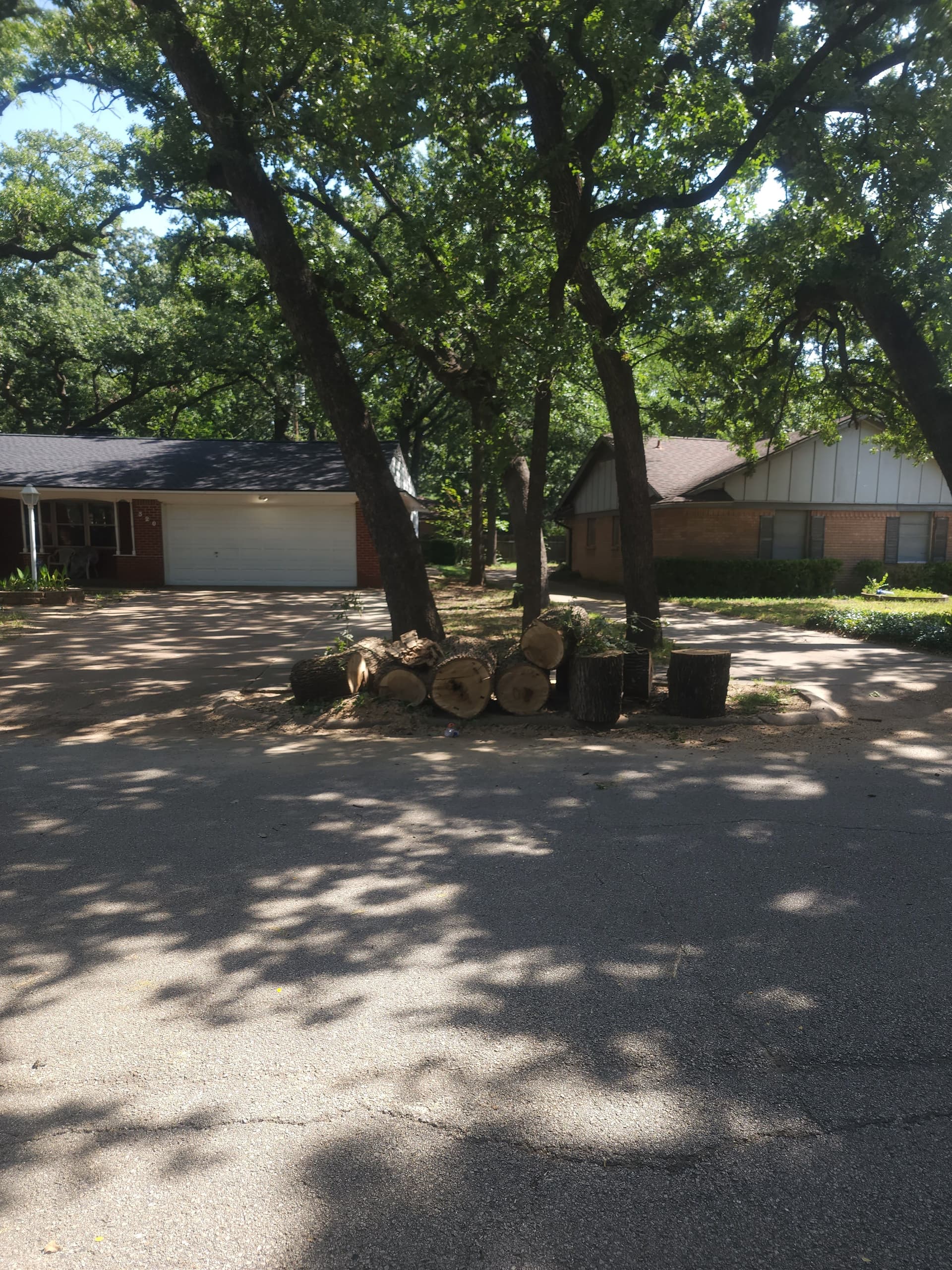 Gallery photos for Post Oak Trimmed Back From the Roofline - City Code Handled: Image #3
